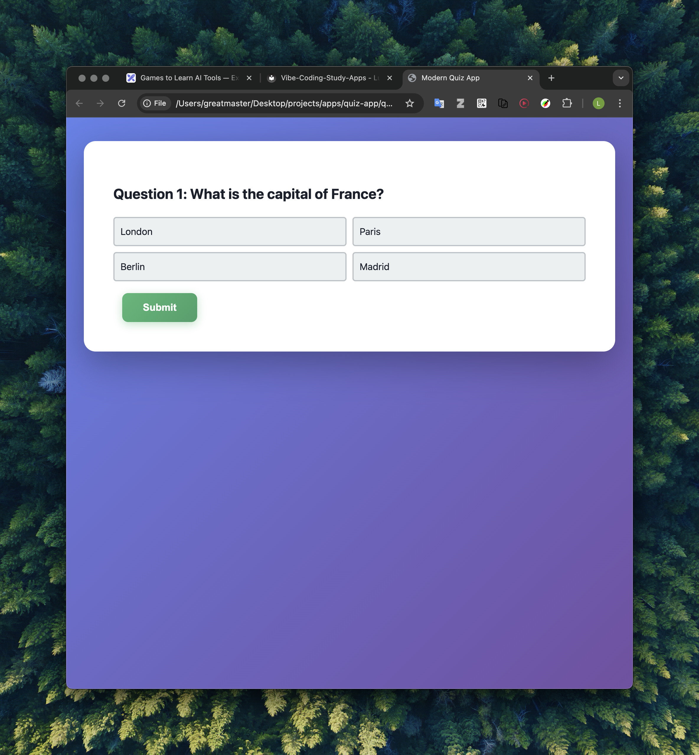 Quiz App Screenshot 2